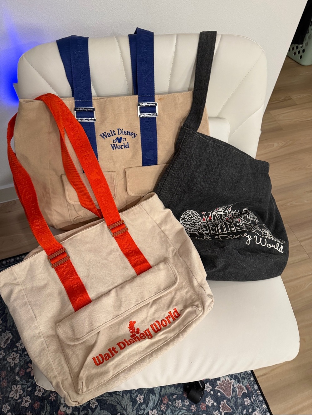 Disney World Canvas Tote Bag Bundle
